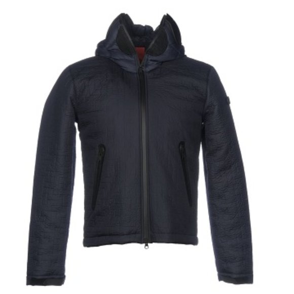 AI Riders Of The Storm Navy Goggle Hooded Jacket - Picture 1 of 2